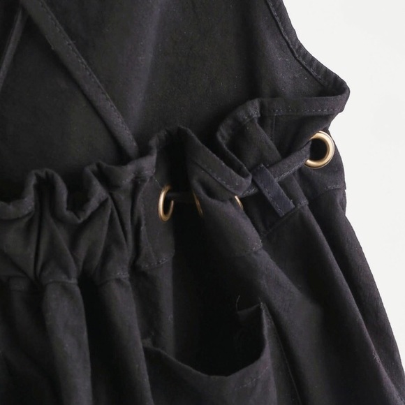 Donating soon! Cross Back Overall Shorts - Picture 4 of 5